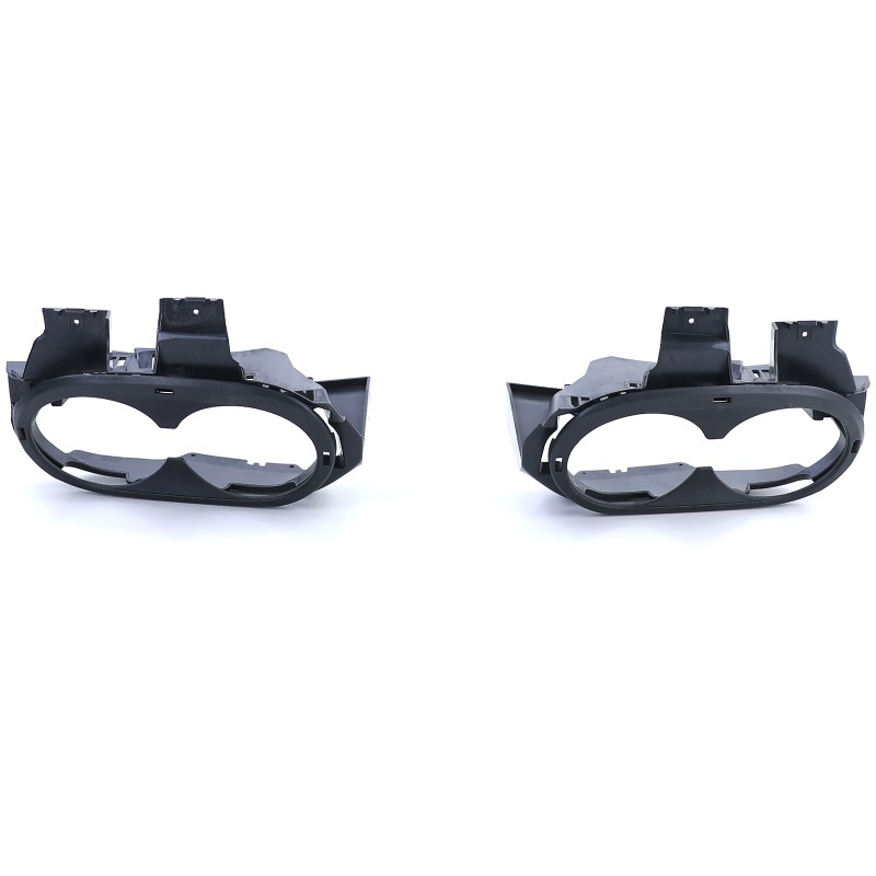 Diffuser passend voor Mercedes CLA C118 glans zwart met Sierstukken zwart