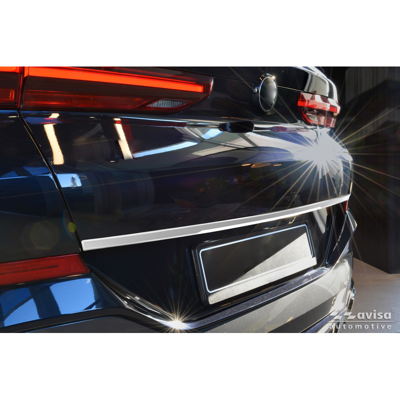 Avisa Brushed Stainless Steel Trunk Tailgate Trim Cover  BMW X6 (G06) 2023- excl. M-Sport