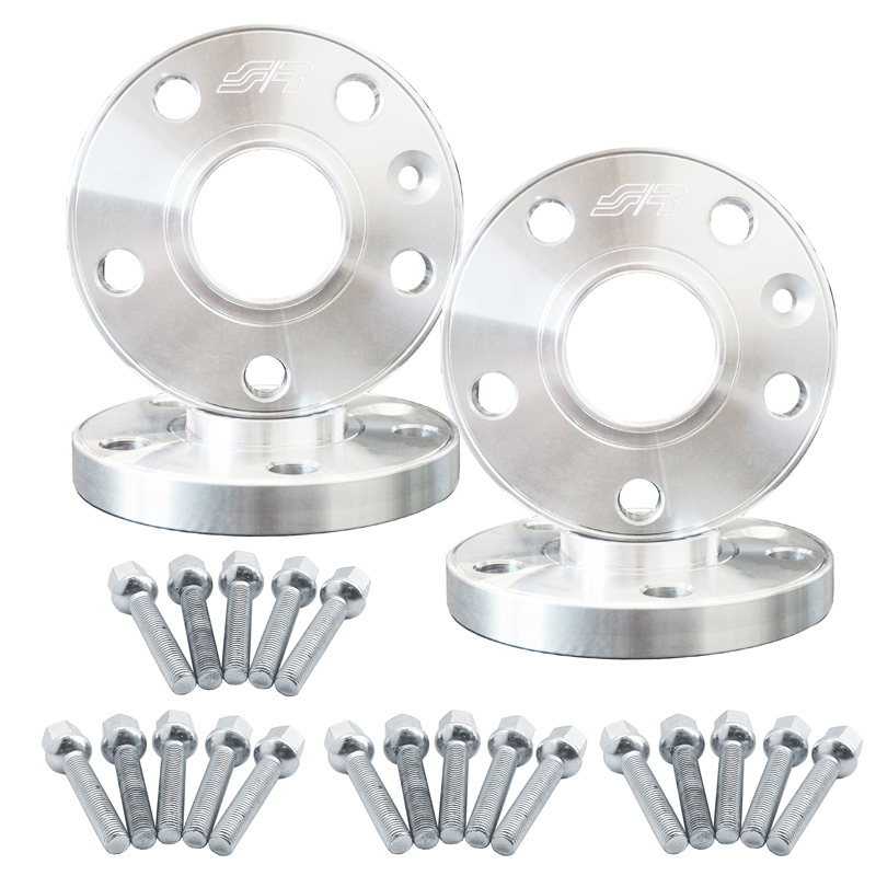 Simoni Racing Aluminium Wheel Spacer Kit - 2x15mm(FA) - 2x20mm(RA) (Hub 57,1mm) including wheel bolts -  Audi, VW, Seat, Cupra various
