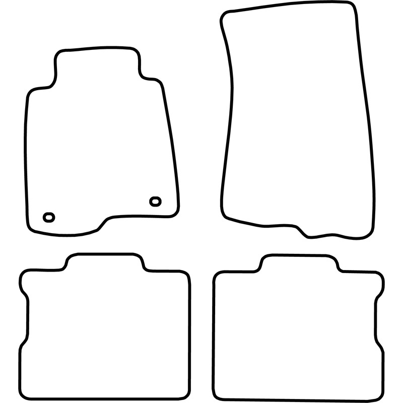 Set velour car mats  Volvo 240/260 1981-1993