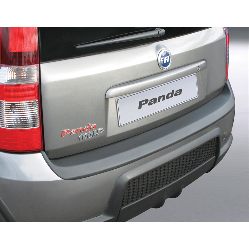 ABS Rear bumper protector  Fiat Panda 100HP 3 doors 2006-2012 Black