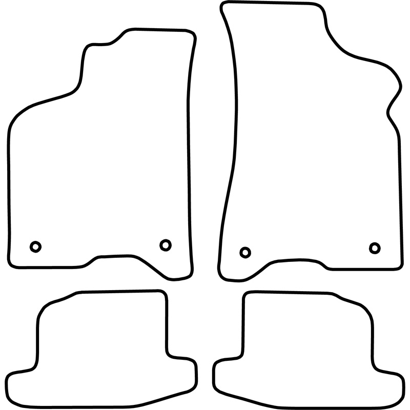 Set car mats  Volkswagen Lupo 2004- excl. 3L