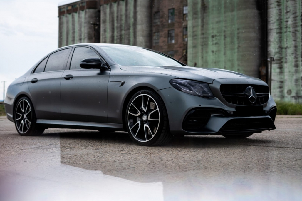 Zijscherm Grill passend voor Mercedes E-Klasse W213 C-Klasse W205 Glans zwart