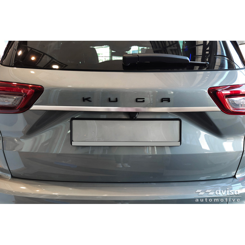 Avisa Brushed Stainless Steel Trunk Tailgate Trim Cover  Ford Kuga III 2019-2024 & Facelift 2024-