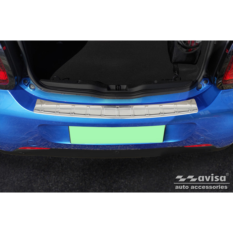 Stainless Steel Rear bumper protector  Smart ForFour (W453) 2014-2020 & FL 2020- incl. EQ 'Ribs'