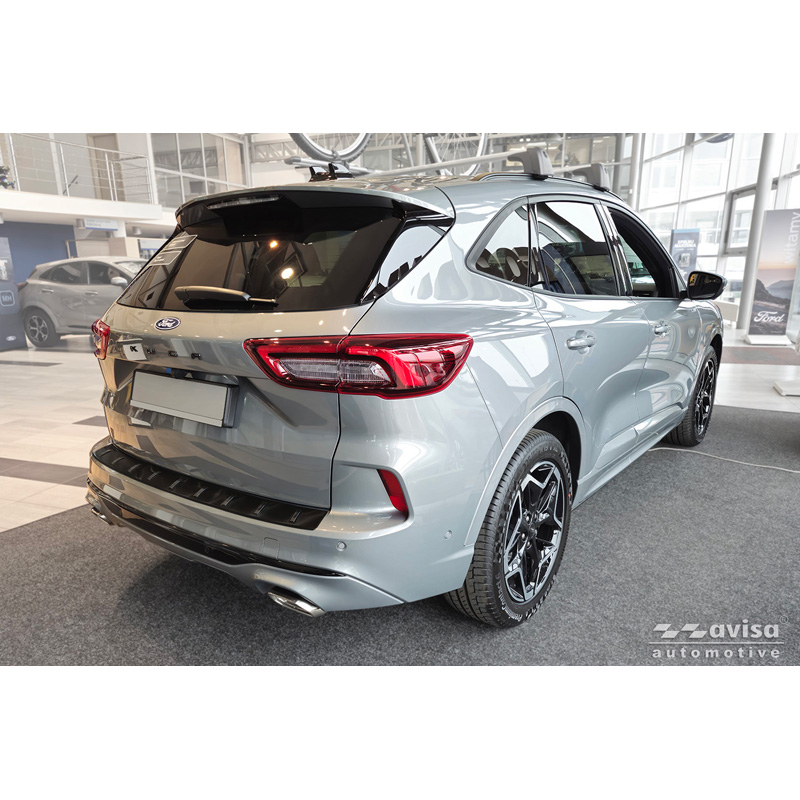 Avisa Stainless Steel STRONG EDITION Rear Bumper Protector  Ford Kuga III ST-Line / Vignale 2019-2024 & Facelift 2024- - Black