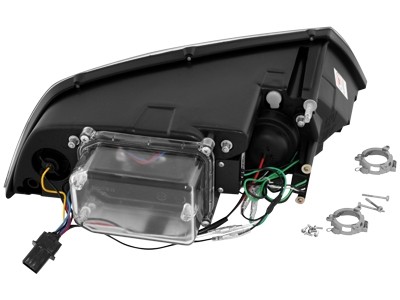 Headlights Skoda Octavia 05-09 Dayline Devil Eyes Chrome