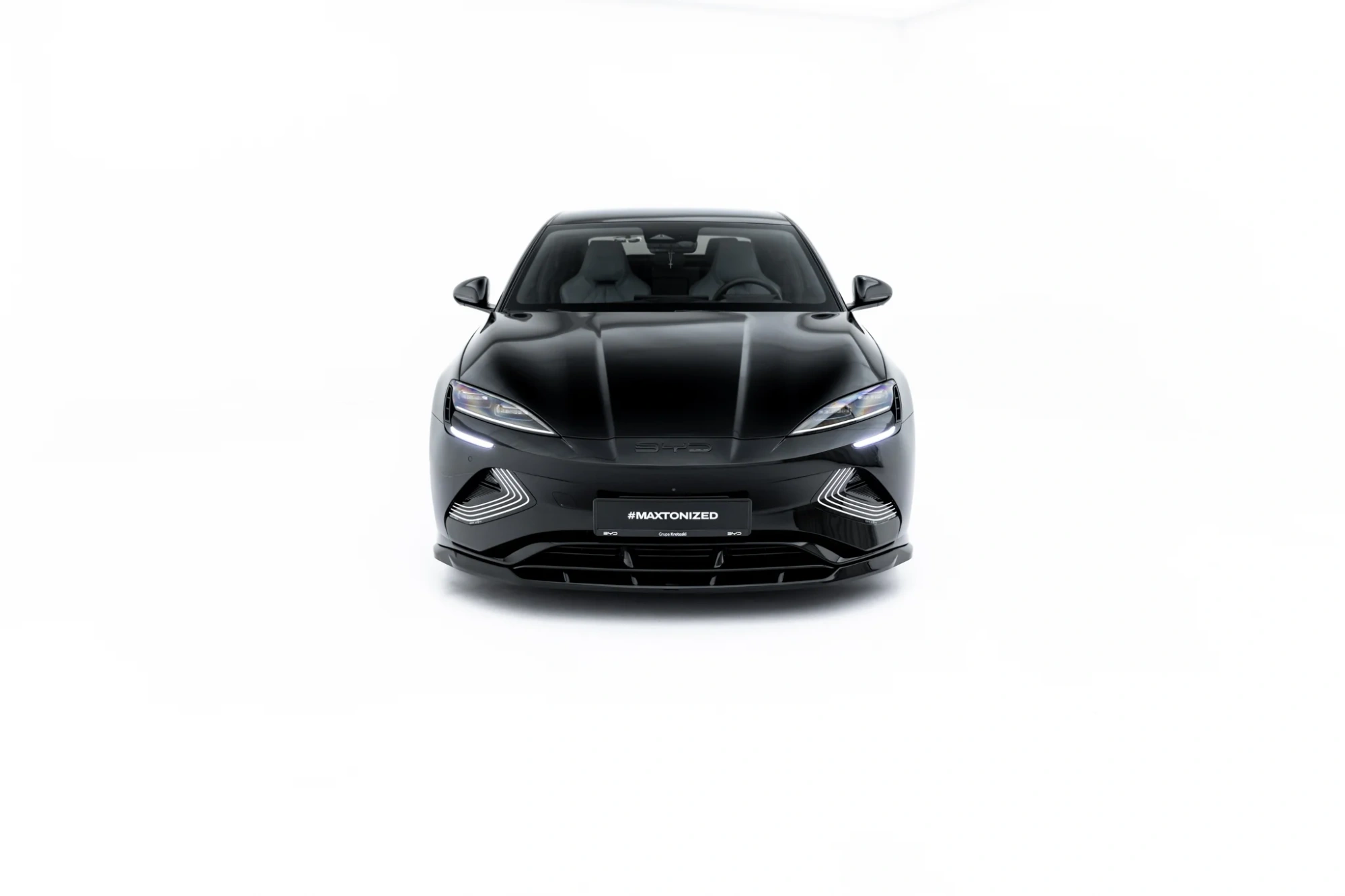 Voorspoiler BYD Seal Mk1 – Maxton Design Glans Zwart