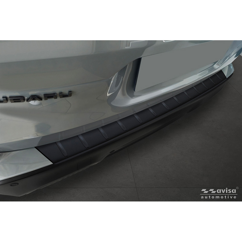 Avisa Matt Black Stainless Steel Rear bumper protector  Subaru Forester (SL) 2025- 'Ribs'