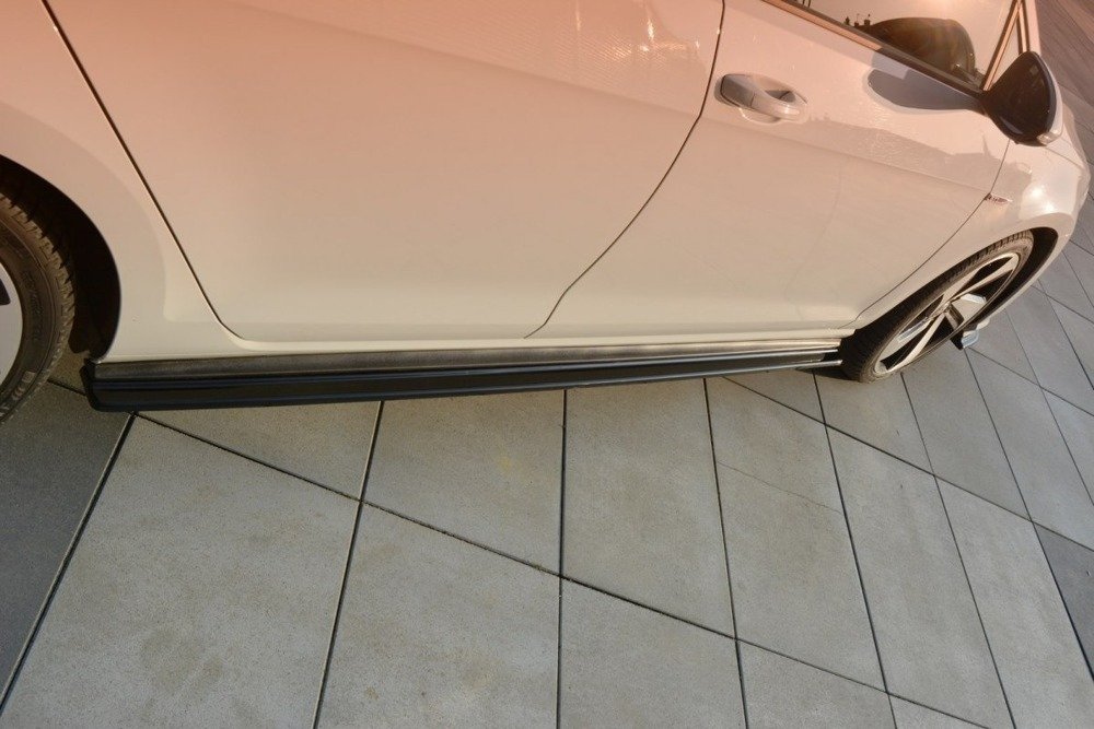Zijskirts passend voor VW Golf 7 GTI / Facelift Glans Zwart