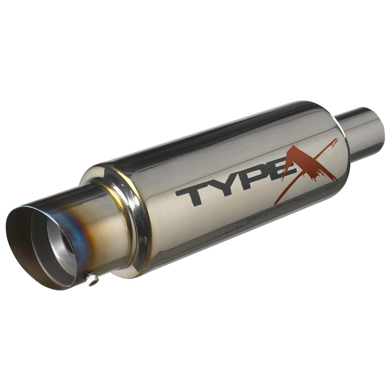 Universal sport exhaust Type X-60 Racing 'DualSound' - Angle Tip - Titanium