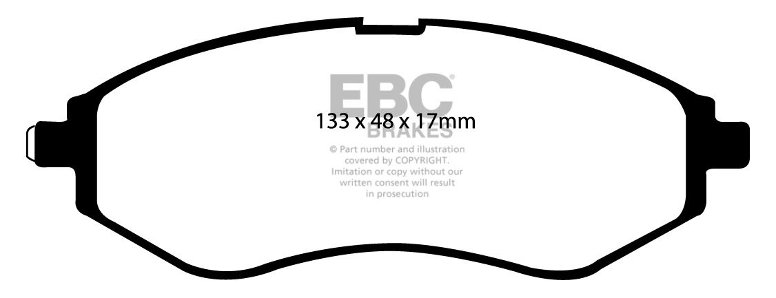 EBC Brakes DAEWOO Kalos 1.4 2002-2005 Remblokken voorzijde