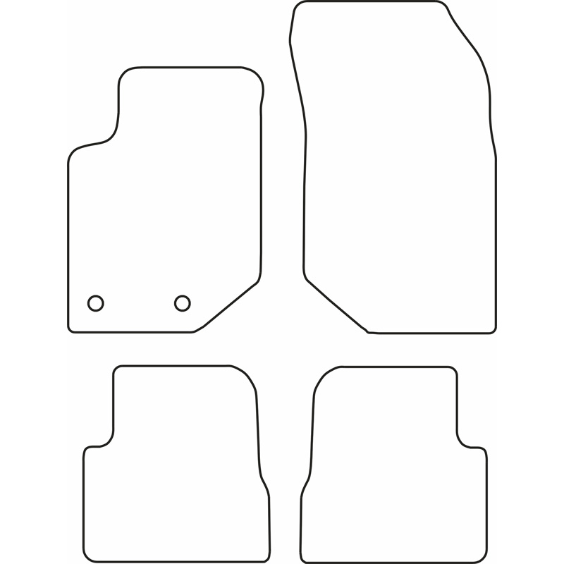 Set car mats  Jeep Avenger & Fiat 600 (petrol) 2023-