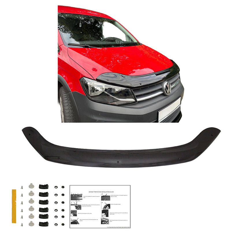 Bonnet Protector  Volkswagen Caddy MK4 2015-2020 - Gloss black