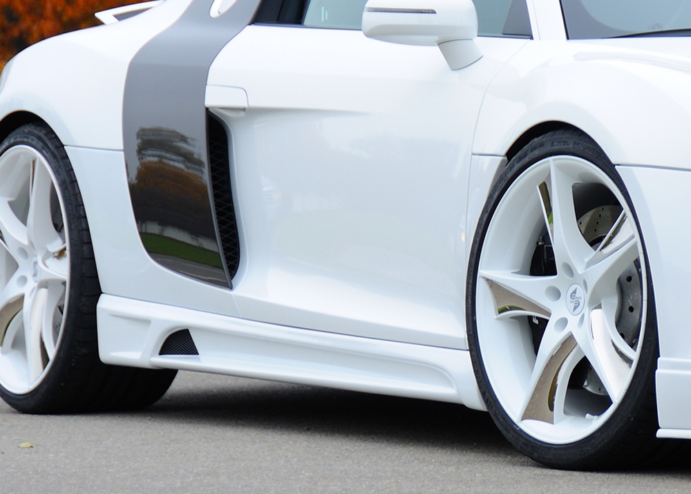 Zijskirts passend voor Audi R8 Rieger