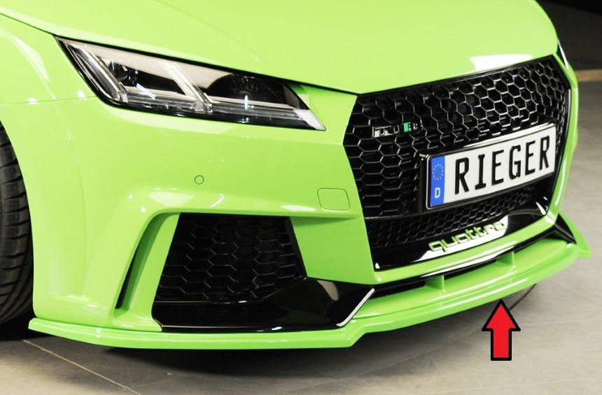 Voorspoiler passend voor Audi TT RS 8J1-FV/8S 16-18 ABS Rieger