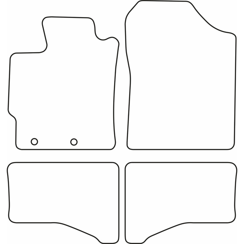 Set velour car mats  Toyota Yaris Hybrid 2012-2020