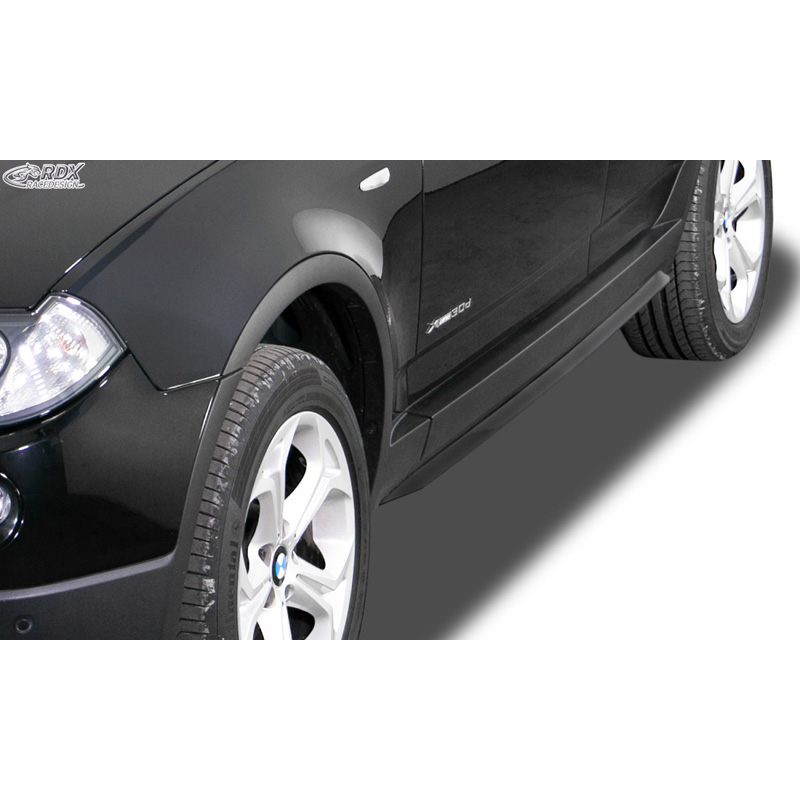Side skirts 'Slim'  BMW X3 E83 2004-2010 (ABS glossy black)