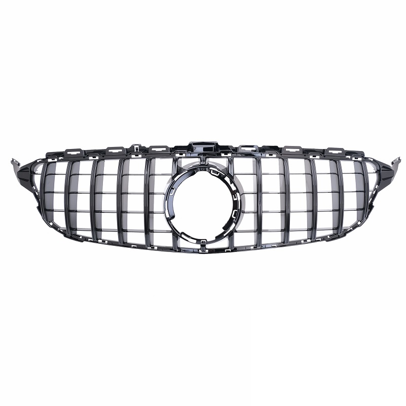 Grill passend voor Mercedes W205 Facelift 18-.. Zwart Glans GT Look