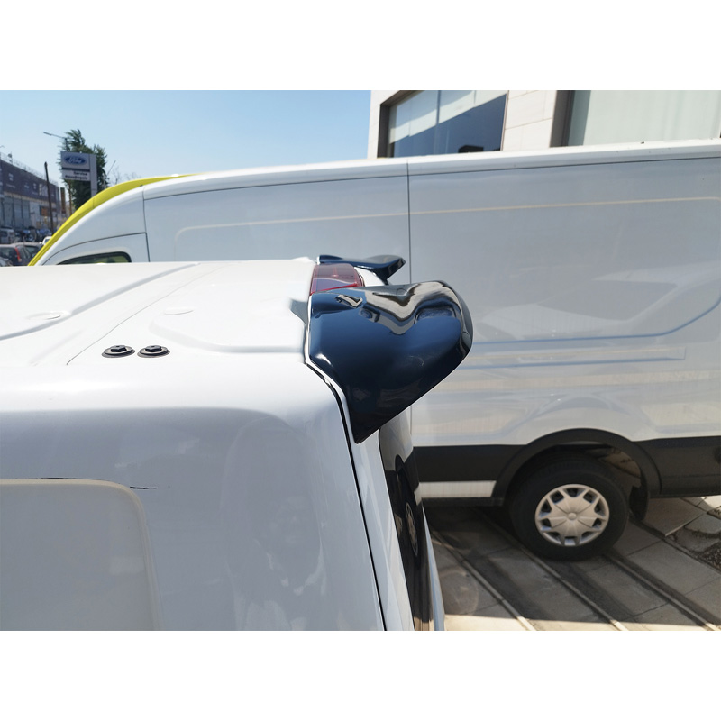Motordrome Roof spoiler V.3  Ford Transit Custom (V710) 2023- & Volkswagen Transporter T7 2024- (with 2 barn doors) (PU)
