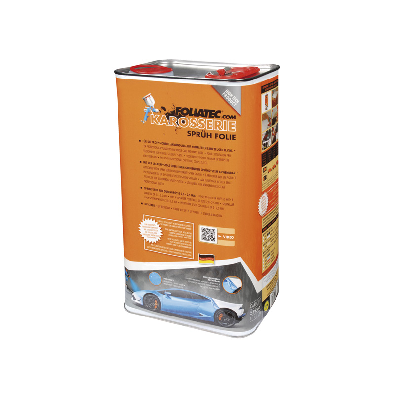 Foliatec Car Body Spray Film (Dip) - racing red metallic matt 1x5liter can