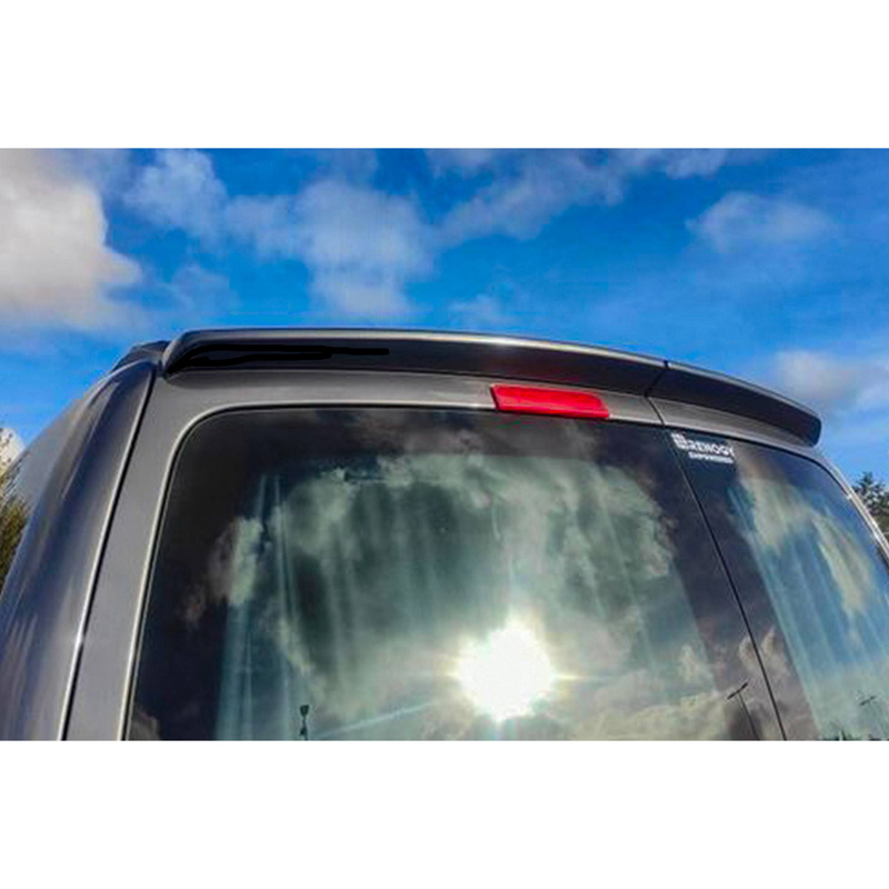 Roof spoiler  Volkswagen Caddy 2004-2020 (with 2 rear doors) (ABS Glossy Black)