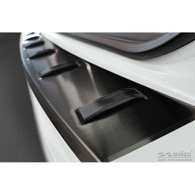 Black Stainless Steel Rear bumper protector  Mazda 6 III (GJ) Combi 2012- 'STRONG EDITION'
