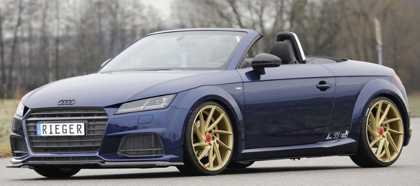 Zijskirts passend voor Audi TT S/RS 8J1-FV/8S 16-18 ABS Rieger (Set)