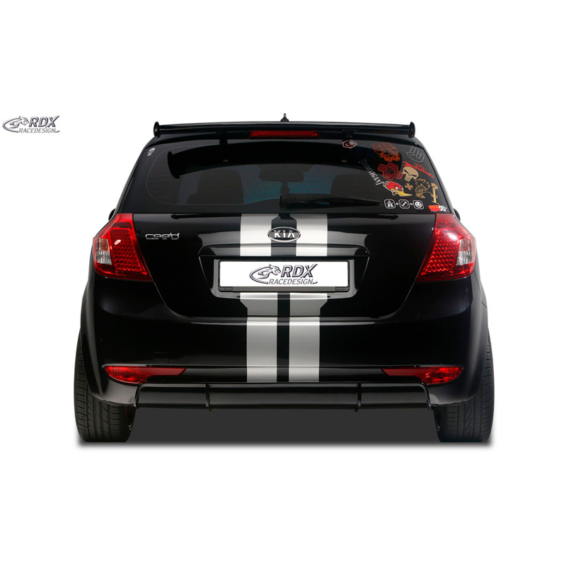 Rear bumper skirt 'Diffuser'  Kia Cee'd ED HB 2007-2012 (ABS glossy black)