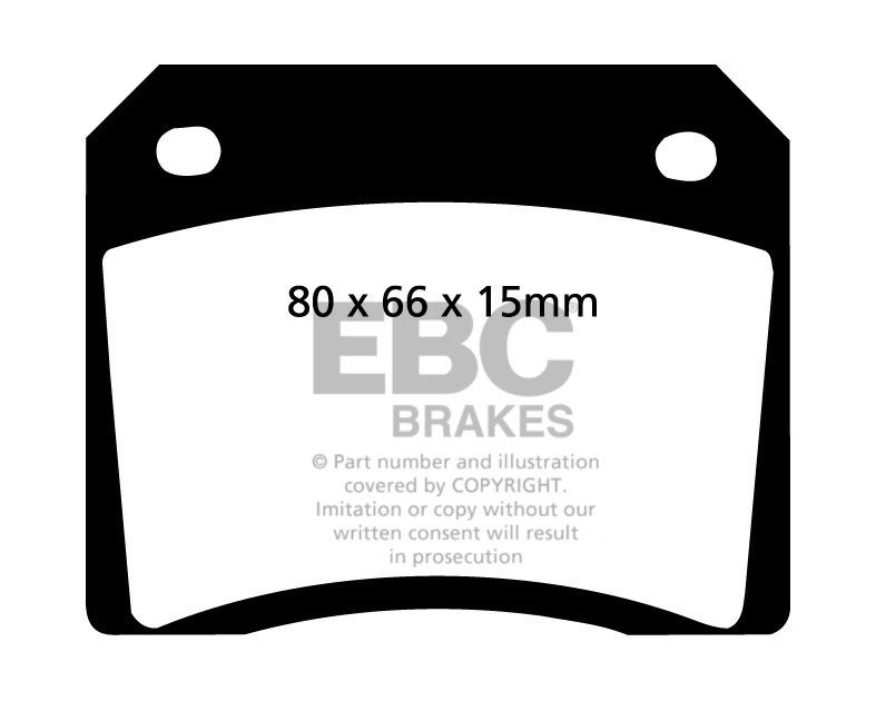 EBC Brakes DAIMLER Double Six 5.3 73-93 Remblokken achterzijde g