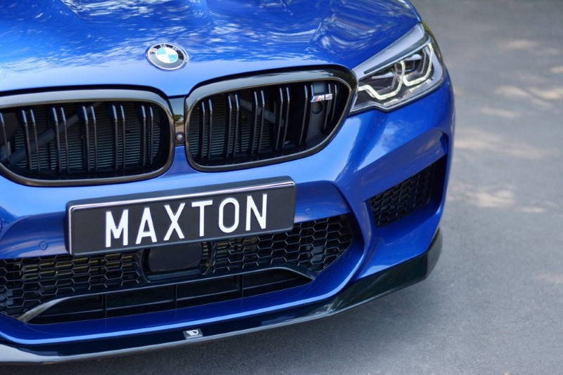 Voorspoiler passend voor BMW M5 F90 V.1 Glanzend Zwart