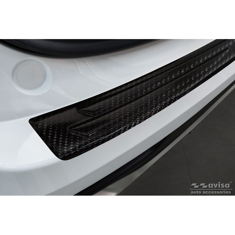Real 3D Carbon Rear bumper protector  Lexus NX 2021- 'Ribs'