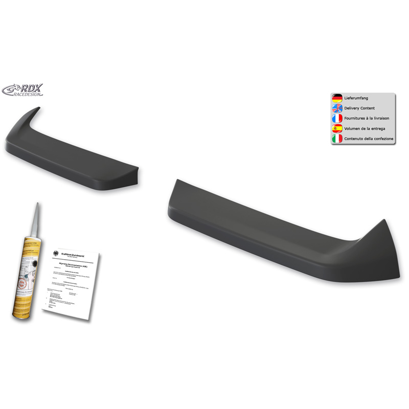 Roof spoiler  Ford Transit Custom / Tourneo Custom 2023- & Volkswagen Transporter / Caravelle T7 2024- (with rear doors & rear hatch) (PUR-IHS)