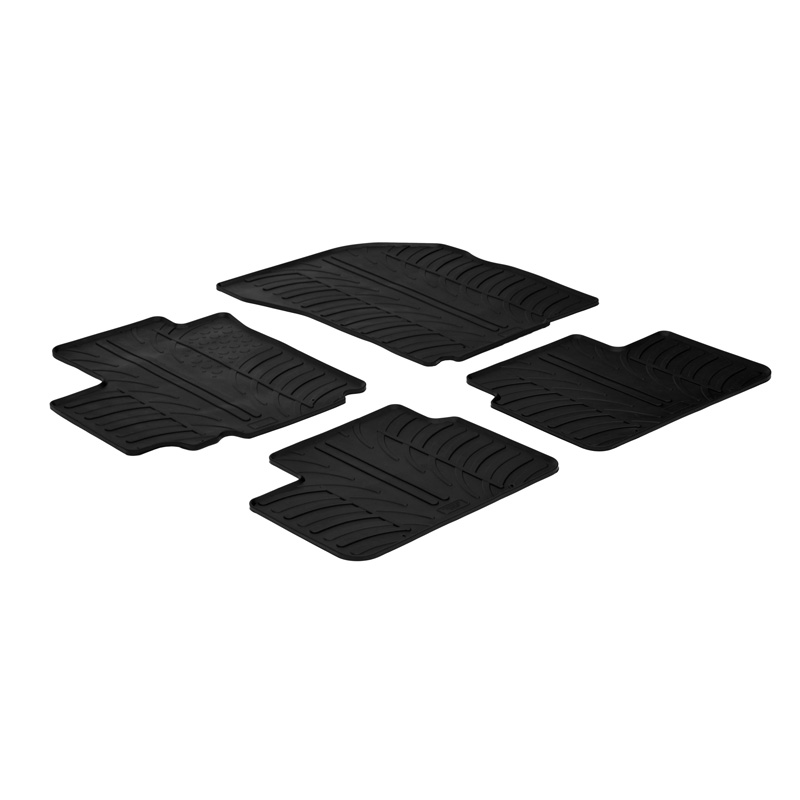 Rubber car mats set  Suzuki SX4 2006- & Fiat Sedici 2007- (5 doors) 4 pieces