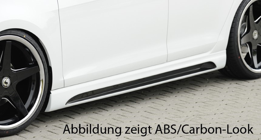 Zijskirts passend voor Seat Leon F5 FR/Cupra 3dr. Rieger met uitsparing