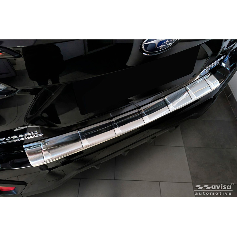 Avisa Stainless Steel Rear bumper protector  Subaru Crosstrek III 2023- 'Ribs'