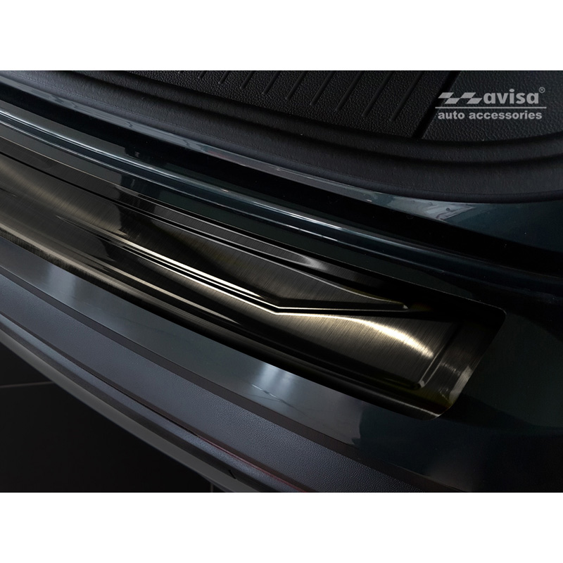 Black Stainless Steel Rear bumper protector  Seat Tarraco 2019-