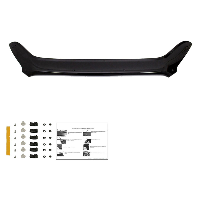 Bonnet Protector  Ford Transit Custom MK1 Facelift 2018-2023 - Gloss black