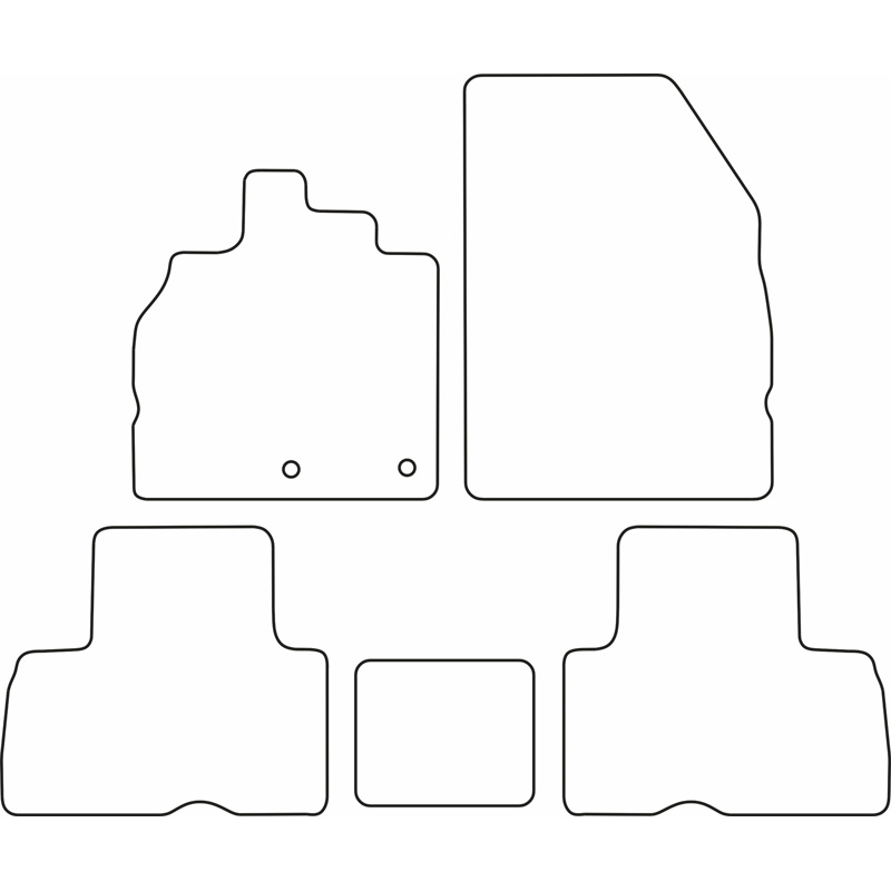 Set car mats  Renault Scenic 2009-2015
