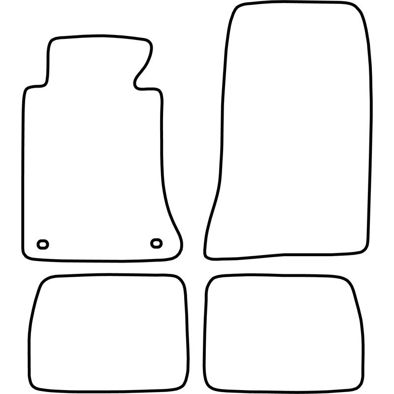 Set velour car mats  Mercedes E Class W124 1985-1995
