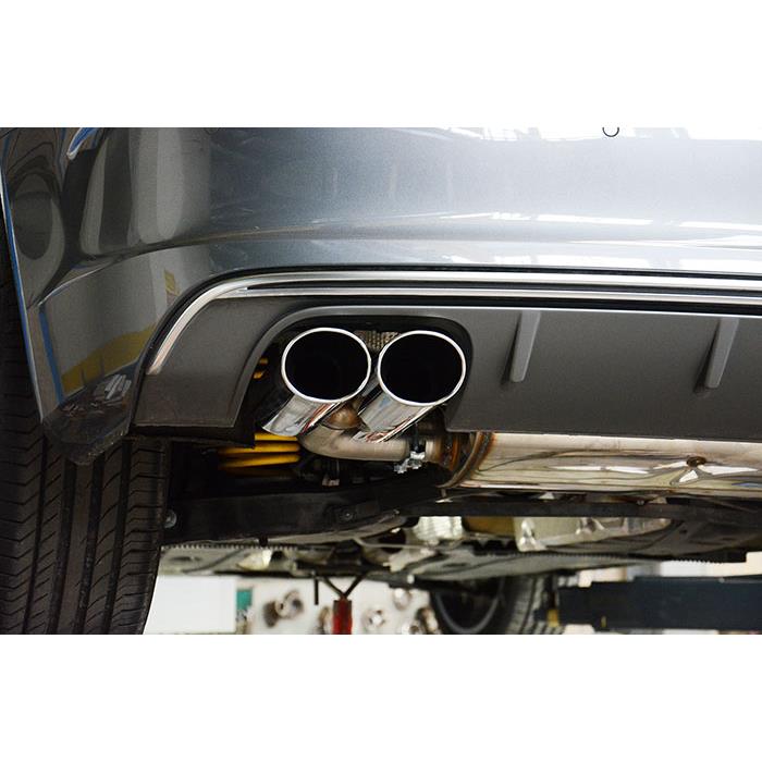AUDI A3 8V Cabrio 1.4 TSI (150 Hp) 2014 Endpipe kit 100x75 Right + 100x75 Left