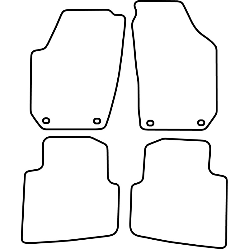 Set car mats  Skoda Roomster 2006-2015