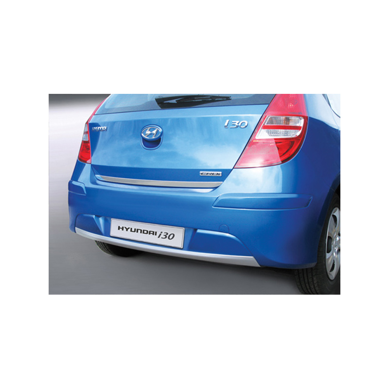 RGM Rear bumper skirt (Diffuser)  Hyundai i30 HB 5-doors 2010-2013 silver (ABS)