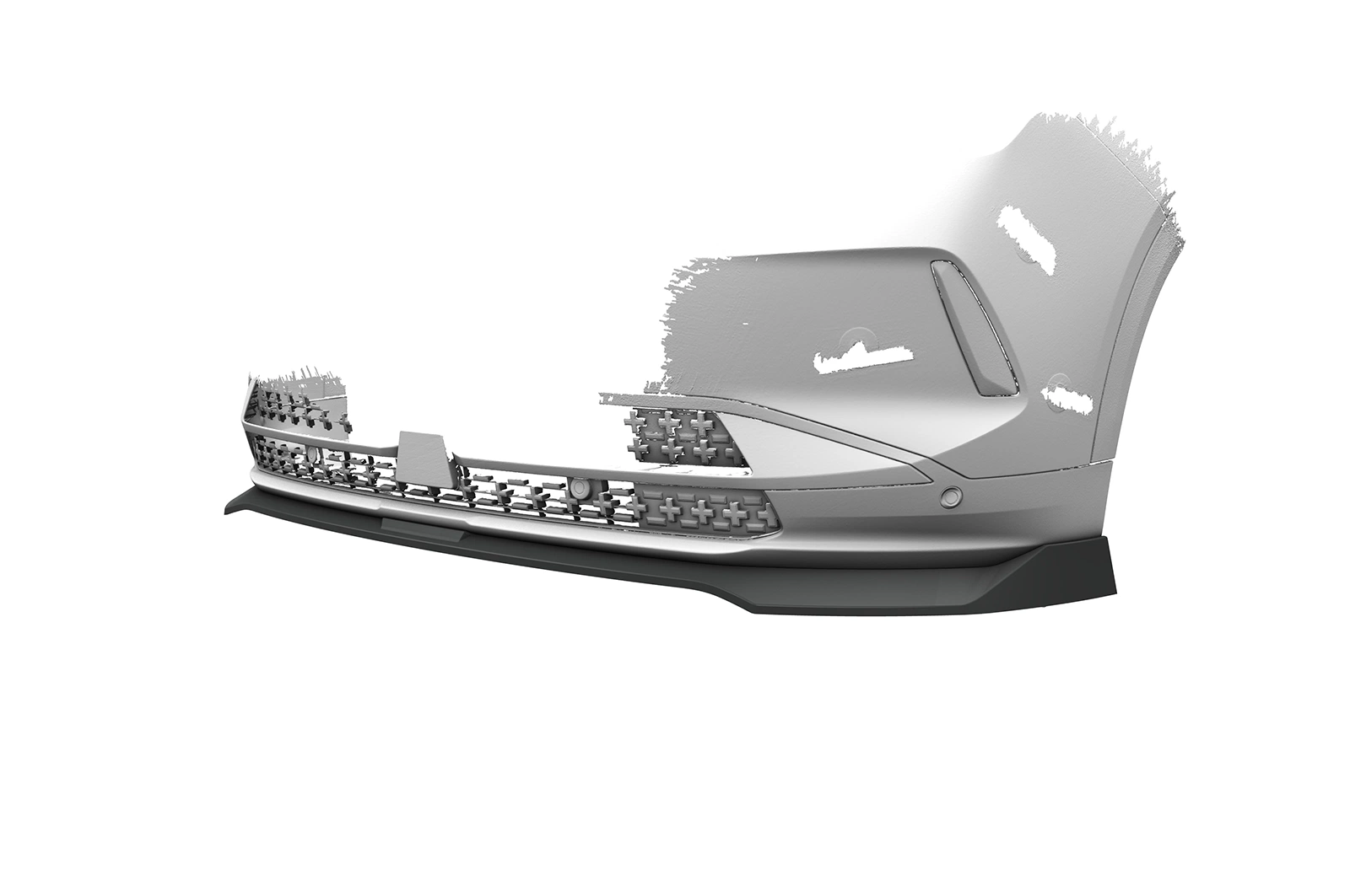 Front Spoiler Opel Grandland (2nd Generation) – CSR Automotive Cup Spoiler Lip High-Gloss Black