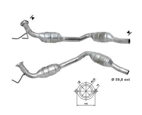 Mercedes V220 TD CDi 2148 cc 90 Kw / 122 cv M611 638 Magnaflow C