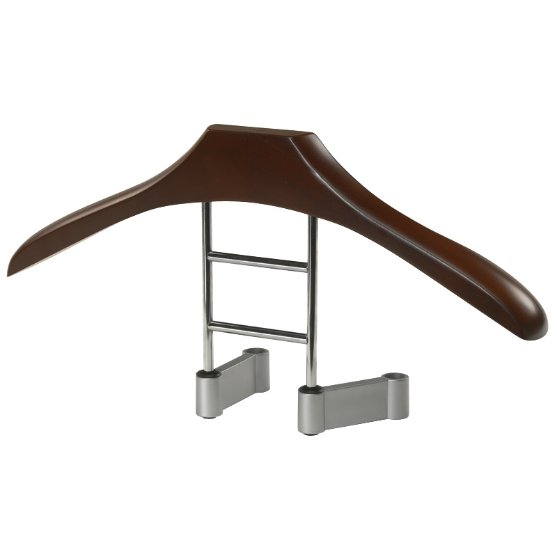 Wooden coat hanger for on the head rest - 45cm - incl. 4 adapters (8/10/12mm)