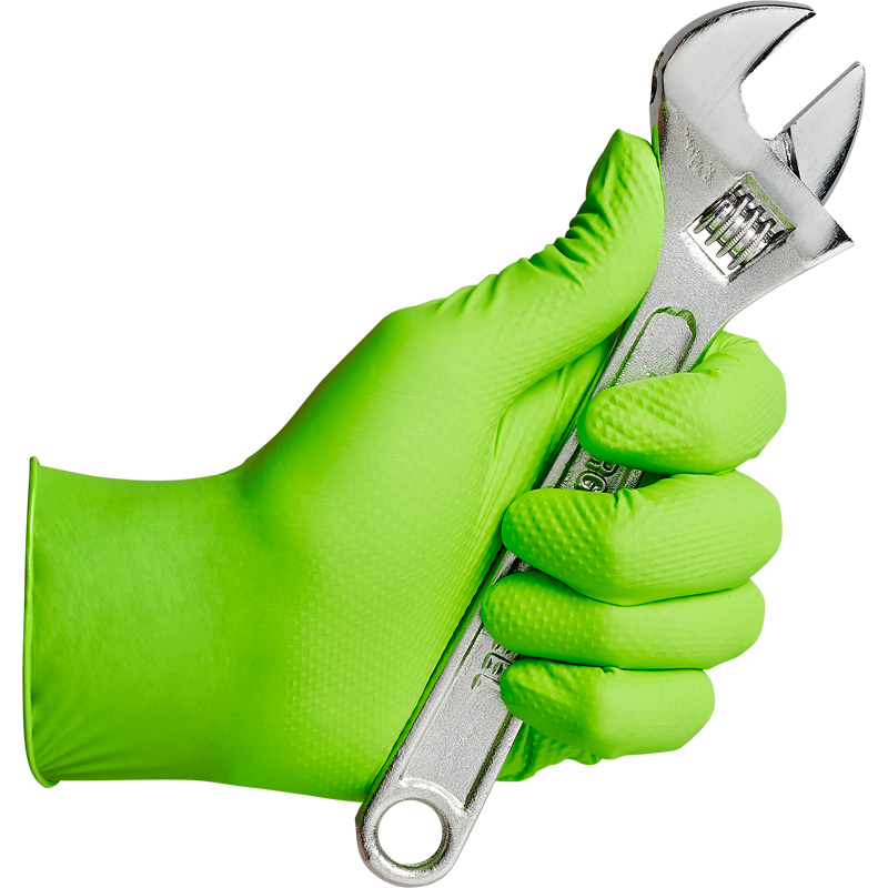 Gripp-It Nitrile Gloves - size XL - Green - Dispenserbox of 50 pcs