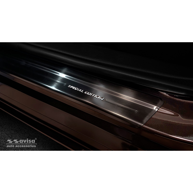 Black inox door sill protectors  Nissan Juke II 2019- 'Special Edition' - 4-pieces