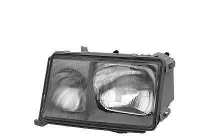 koplamp, H4+H3, pneum verstelb, licht grijs, rechts, 1989-05/199