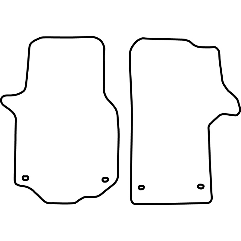 Set car mats  Volkswagen Crafter & MAN TGE 2017- (only front)